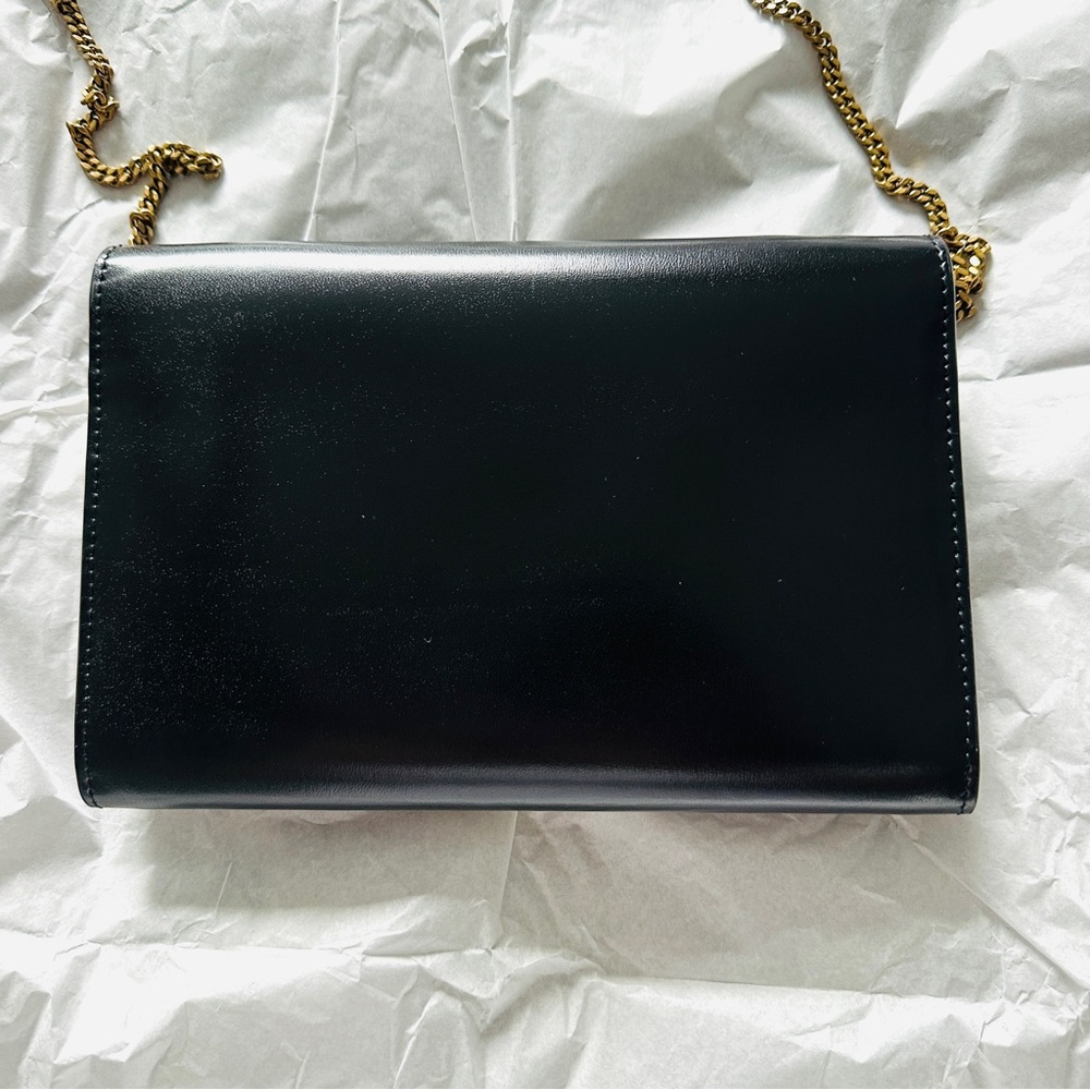 Saint Laurent Black and Gold Chain Wallet - Picture 10 of 10